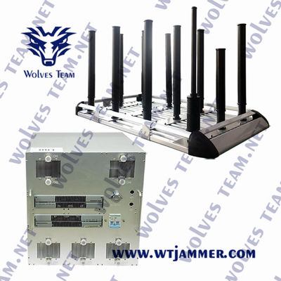 Αδιάβροχη συνοδεία 20MHz Jammer 1300W RF σημάτων αυτοκινήτων 6000MHz στη δύναμη