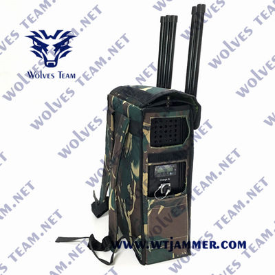 6 κανάλια 160W GPS Wifi 5.8g Ρουκάκι Τζάμερ μέχρι 2000m Drone Signal Jammer
