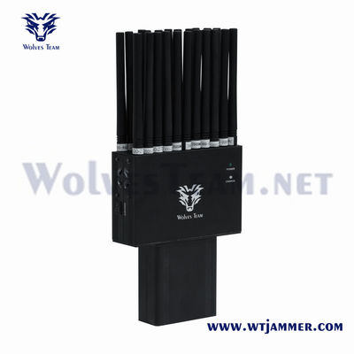 Χονδρικό 22 Bands 2G 3G 4G 5G Τζάμερ Χεριζόμενο GPS Lojack WiFi GPS RF 315/433/868MHz Τζάμερ