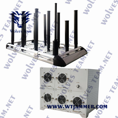 600W Υψηλής Ισχύος VHF UHF WIFI 3G 4G 5G Παρεμβολέας Σήματος με Αποτελεσματικότητα από Κράμα Αλουμινίου