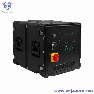 Ενεργειακές θερμοκρασίες -20 έως +60 βαθμούς Κελσίου IED Bomb Jammer εξοπλισμένο με PLL DDS πηγή παρεμβολής και RF τηλεχειριστή για τακτική