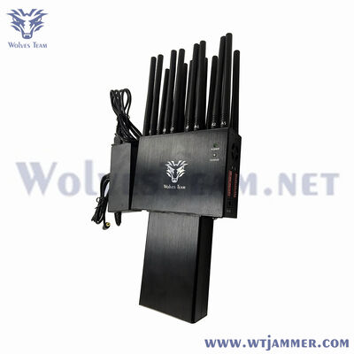 Φορητό 16 ζώνες Σημείο Jammer κινητό τηλέφωνο GSM 3G 4G 5G RF868/433MHz WIFI GPSL1 Blocker