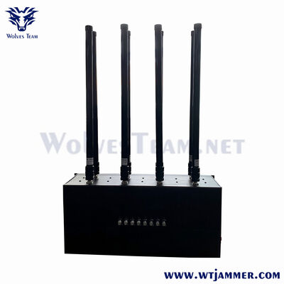 8 Band Desktop GPS WiFi Jammer Καλύπτει Lojack Bluetooth 5G