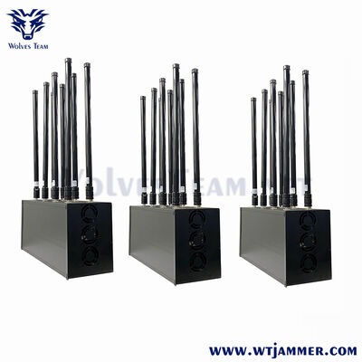 16 Port Desk RF Jammer Καταστρέφει 2g 3g 4g 5g CDMA Dcs Phs WiFi