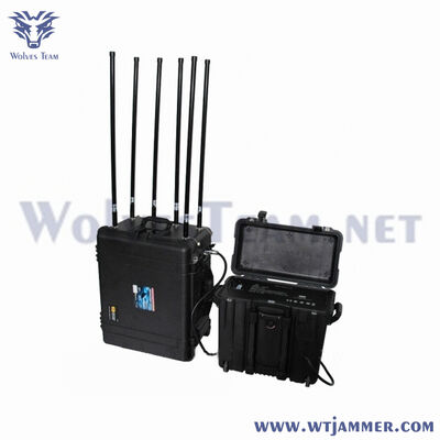 6 Bands 480W High Power Portable Signal Jammer Metal Enclosure Housing Design
