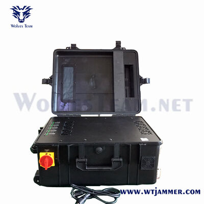 5 ζώνες 200W σάκο παρεμβολής σήματος 5.8G 4G Drone RCIED ασύρματος αποκλειστήρας