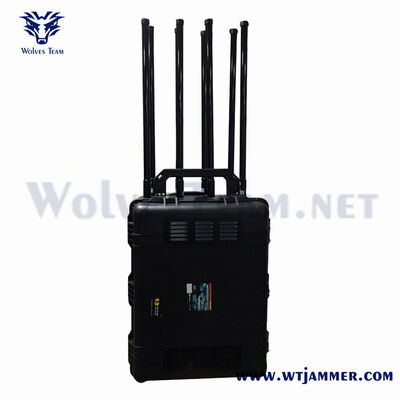 10 μπάντες High Power Trolley Case Σημείο Τζάμερ για προσωρινή τοποθεσία & VIP συνοδεία Ασφάλεια