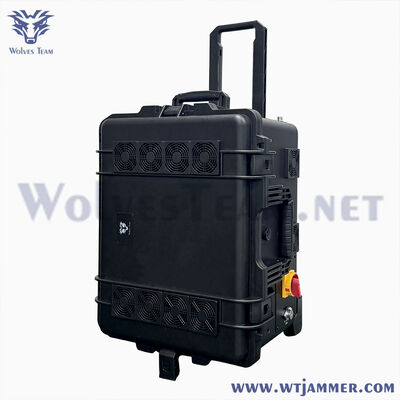 Φορητός 10 κεραίες 800W All-in-One σήμα jammer για εξωτερική & φυλακή ασφάλεια