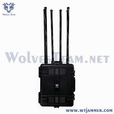 8 κανάλια 600W καροτσάκι σήματος Jammer Block 5G/4G/3G/2G/WiFi