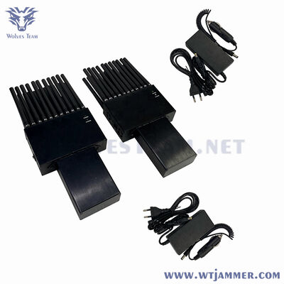 22 Bands Full Band Handheld Signal Jammer  Blocks 5G/4G/3G, WiFi, GPS, VHF/UHF & LoJack for Conference Room & School Use