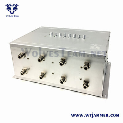 80W High Power 5G Signal Jammer για όλα τα κινητά τηλέφωνα WiFi GPS Desktop Σταθερή μονάδα με ενσωματωμένη παροχή ρεύματος