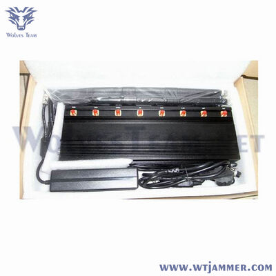 8-Band Desktop Signal Jammer με ανεξάρτητους διακόπτες συχνότητας για υψηλής σταθερότητας εσωτερική μονάδα για GPS WiFi Cellular