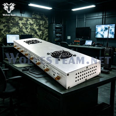 Πλήρης ζώνης 40W 8 ζώνες σήμα jammer μπλοκ 2G / 3G / 4G / GPS, ειδική συσκευή ασπίδας για τις εγκαταστάσεις διοίκησης άμυνας