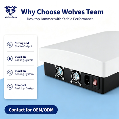 60W Desktop Multi-Band Signal Jammer Καλύπτει 2G 3G 4G 5G WiFi Όλες τις κυψελικές συχνότητες