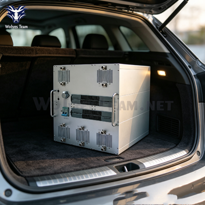 Εσωτερικό 10 κανάλι 500W οχήμα τοποθετημένο αντι Drone Jammer για μεγάλη απόσταση