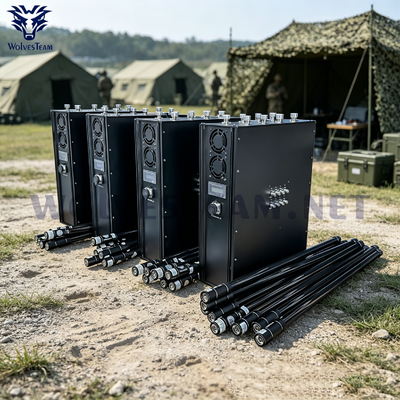 8 μπάντες Manpack σήμα jammer με ολμοκατευθυντικές κεραίες και μπαταρία για την επιβολή του νόμου
