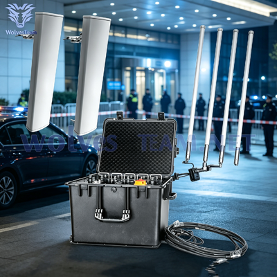 500M Portable Signal Jammer Signal Blocking 3G 4G GPS Wifi Bluetooth And Optional Separate Antennas: Directional Or Omni‑directional Types