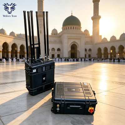 Portable Vehicle‑Trunk Signal Jammer | Sand‑Proof For Islamic Pilgrimage And Large Open‑Air Worship Events
