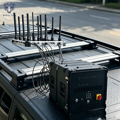600W 12-Band High Power Vehicle-Mounted RF Signal Suppressor κινητή ασύρματη μονάδα ελέγχου για ανάπτυξη ασφαλείας