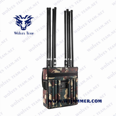 Ενσωματωμένο - Σε μπαταρία 40 Watt GSM 3G 4G WiFi Backpack σήμα jammer