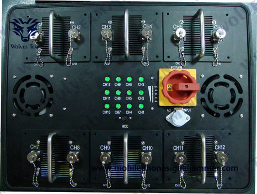 Μεγάλο ισχυρό παρεμβολικό οχήματος Αδιάβροχο για όλα τα κινητά τηλέφωνα 5G παρεμβολικό σήματος / Wifi / Bluetooth 2.4g 5.8g παρεμβολικό σήματος