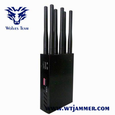 Φορητό Jammer σημάτων GSM 3G 4G 5G WiFi Lojack 12W CDMA