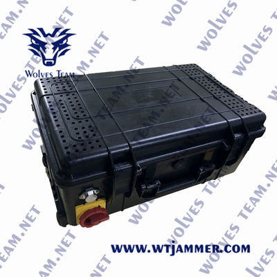 500W Στρατιωτική πλήρης συχνότητας Αδιάβροχος εξωτερικός παρεμβολισμός όλων των κινητών τηλεφώνων