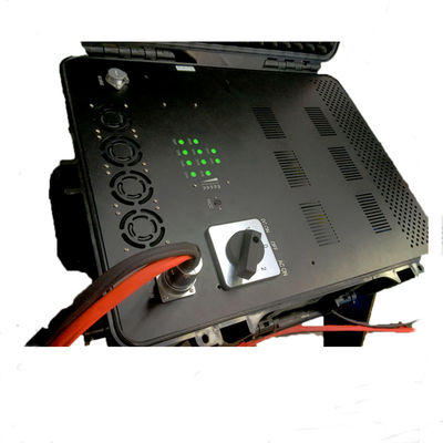 600W στρατιωτικό αδιάβροχο υπαίθριο φορητό UAV σημάτων ΠΣΤ WIFI VIP προστασίας RF Jammer κηφήνων