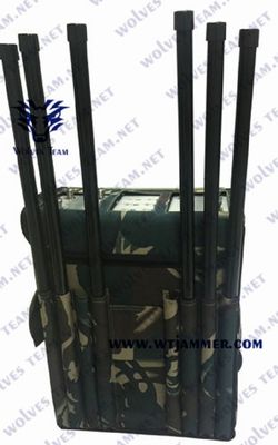 6 ζώνες 100 μέτρα 80W RF Manpack Jammer για στρατιωτικές μονάδες