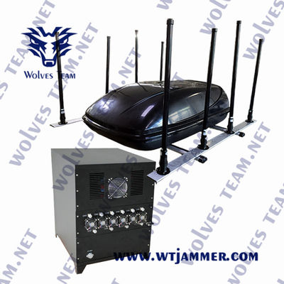 330W 6000Mhz Αδιάβροχος IED Bomb Jammer 800m Στρατιωτικό όχημα Bomb Jammer
