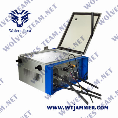 Πιστοποίηση CE 6 ζώνες 250m 250w Φυλακή WIFI 2G 3G 4G 5G κινητά τηλέφωνα jammers