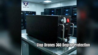 Εργοστασιακή μονάδα ενισχυτή ισχύος RF Anti-Drone 50W με πανκατευθυντική κεραία 360° Πλήρης κάλυψη