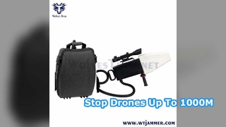Έως 1000M συνδυασμένου τύπου 3 καναλιών WiFi και GPS Drone Jammer για εξωτερικούς χώρους
