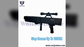 40W Gun-Type Drone Signal Jammer Handheld Anti UAV Blocker με μεγάλη εμβέλεια εμπλοκής